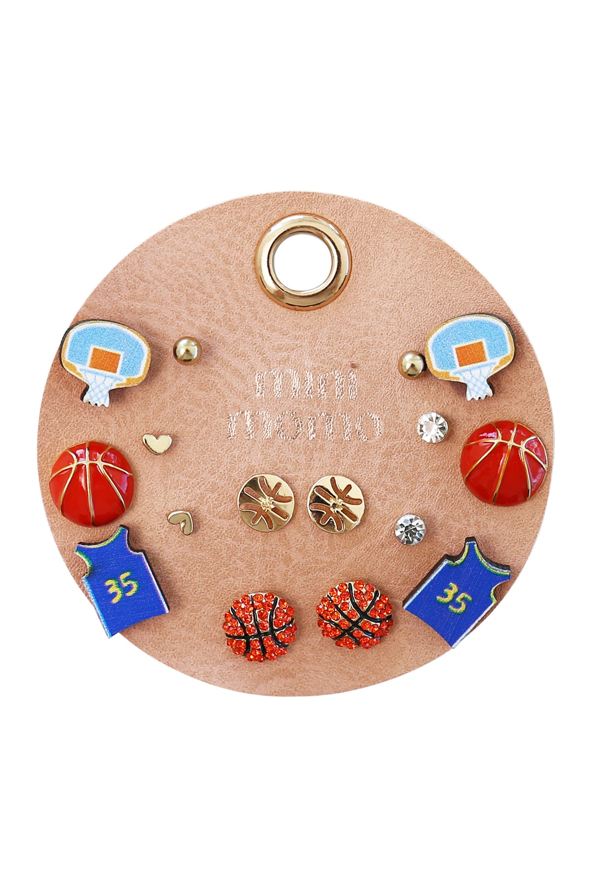 Sports Earring Multi Set - Basketball