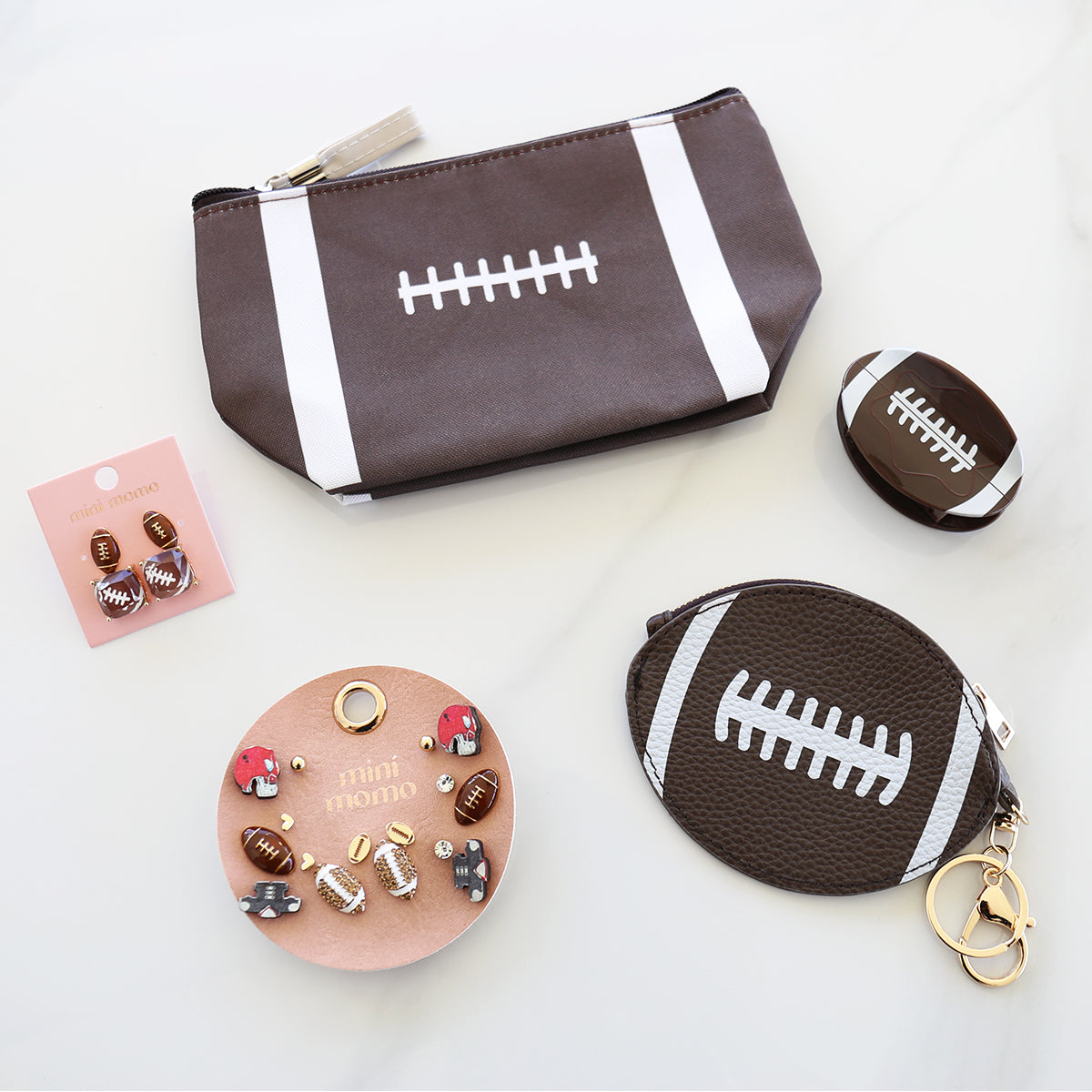 Sports Earring Duo Set - Football