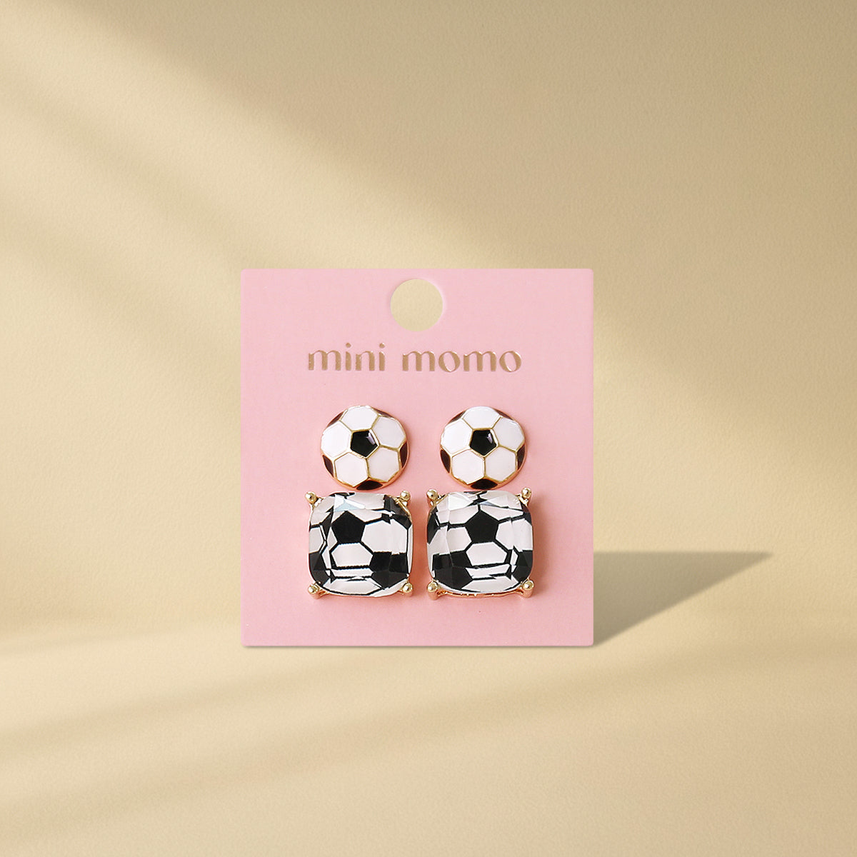 Sports Earring Duo Set - Soccer