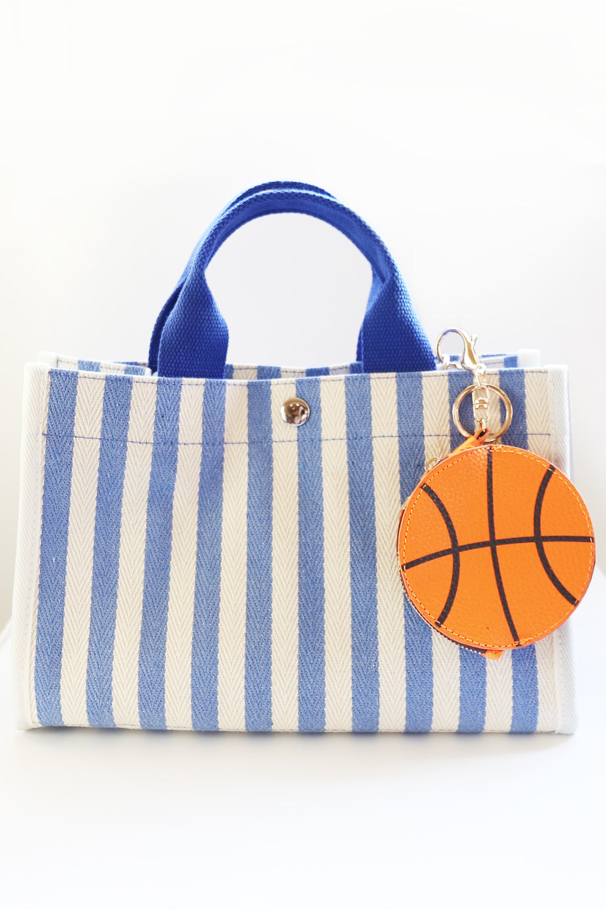 Basketball Key Chain Bag Charm - Sports Coin Purse Zip Pouch Cute Team Gift