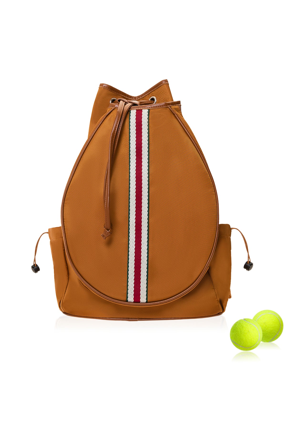 Tennis Convertible Backpack - Brown/Red