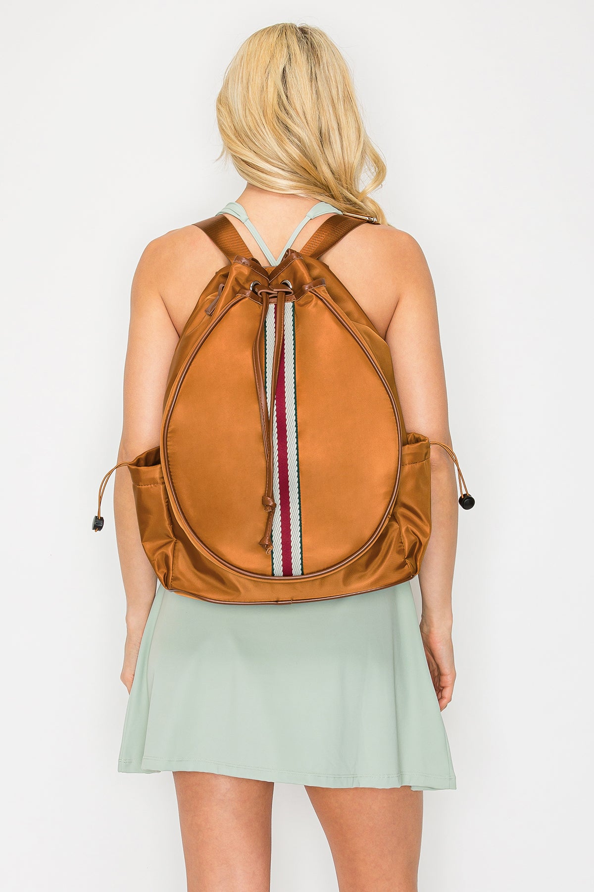Tennis Convertible Backpack - Brown/Red