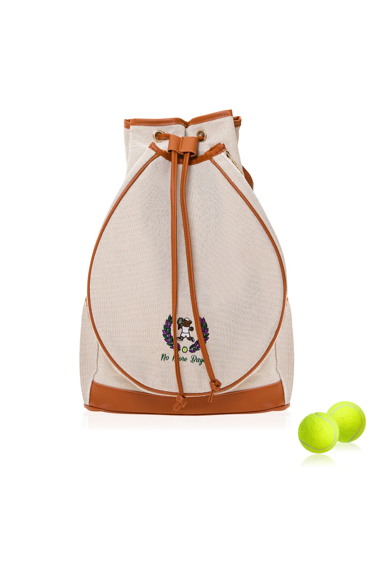 Tennis Convertible Backpack - Canvas/Brown