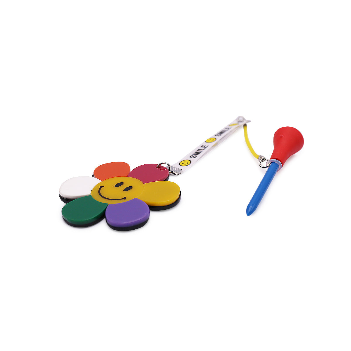 Golf Tees Hanger Accessories Smile Flower - Multicolor