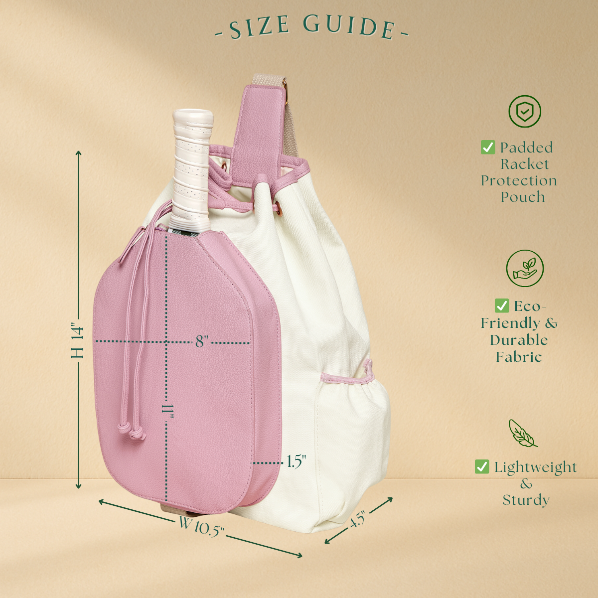 🕒 Pre-Order Pickleball Sling Bag - Large Capacity, Stylish, Eco-Friendly - Brown