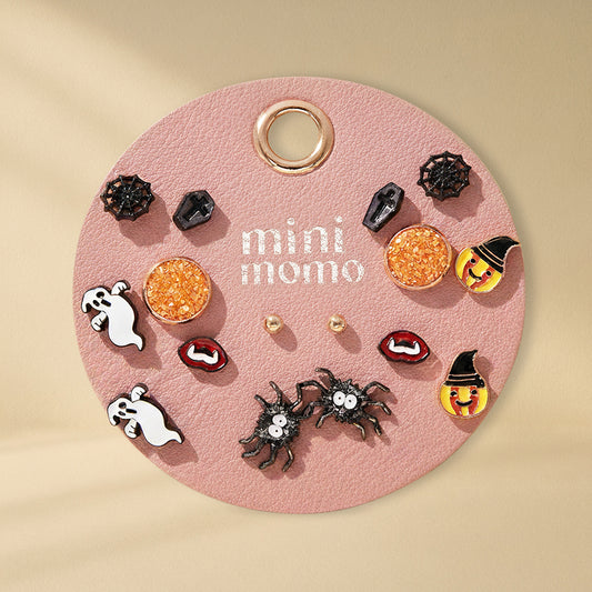 Halloween Stud Earrings Set Spooky Costume Trick or Treat