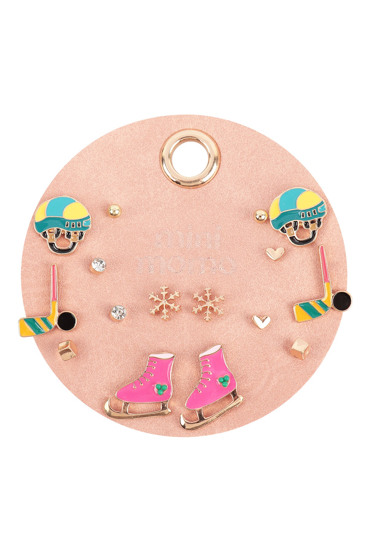 Sports Earring Set for Women Multi Pairs Assorted Multipack - Girl's Stud Earrings Jewelry - Main - Hockey