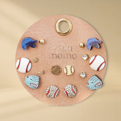 Sports Earring Multi Set - Baseball