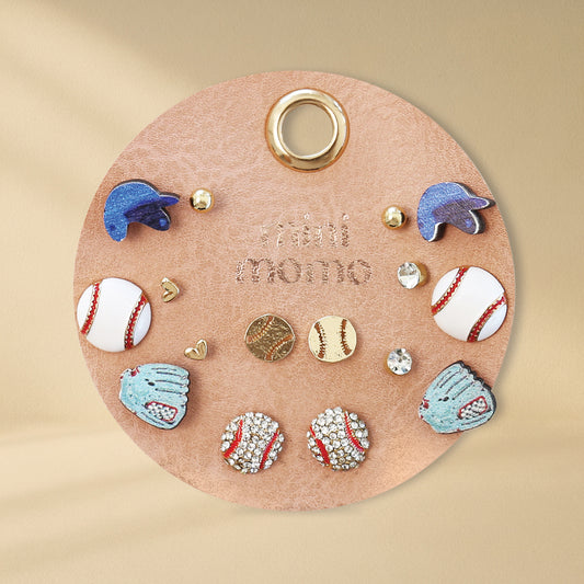 Sports Earring Multi Set - Baseball