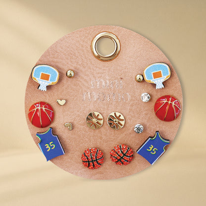 Sports Earring Multi Set - Basketball