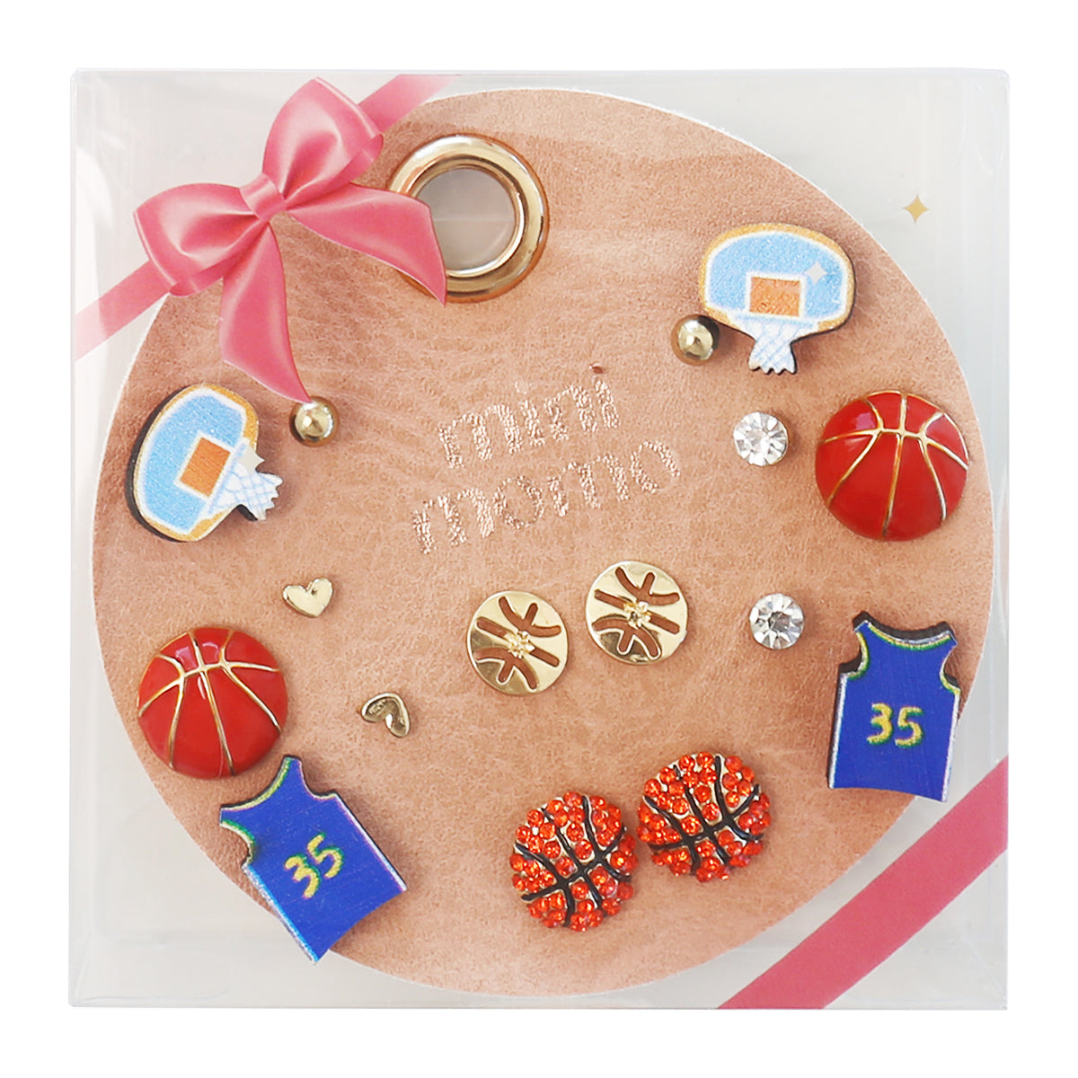 Sports Earring Multi Set - Basketball
