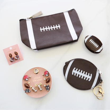 Sports Earring Duo Set - Football