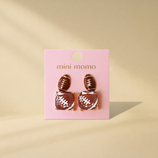 Sports Earring Duo Set - Football