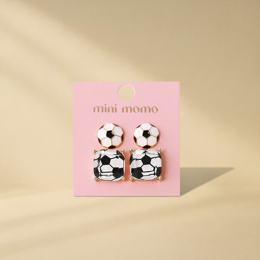 Sports Earring Duo Set - Soccer