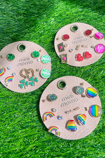 Lucky Stud Earrings for Women - St. Patrick's Assorted Set