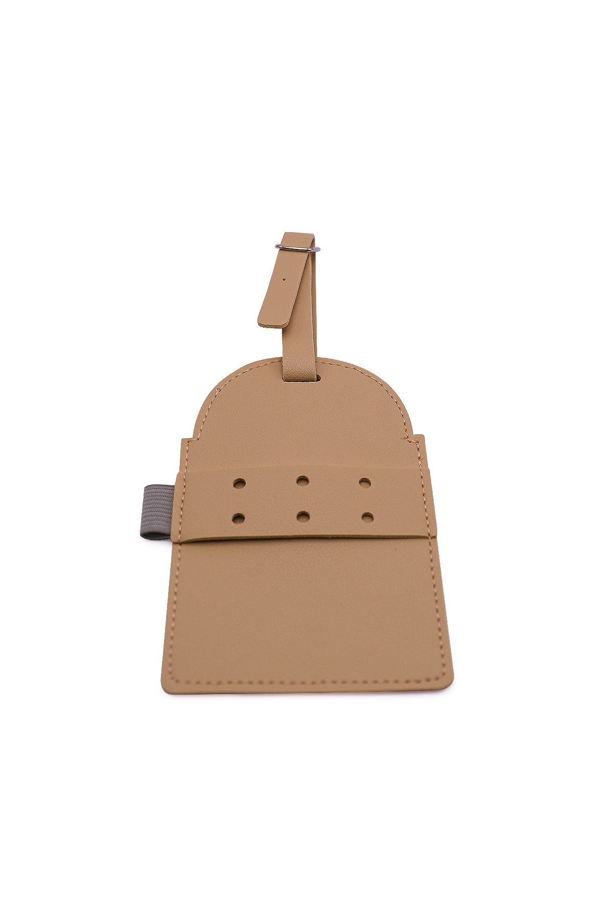 Golf Tee Holder Belt Hanger Bag Tag Charm Organizer - Beige