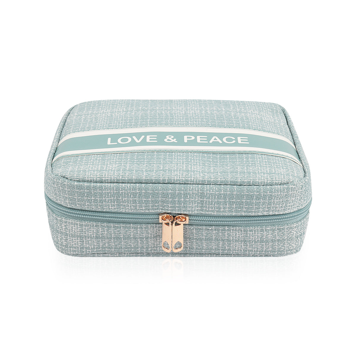 Makeup Bag Travel Toiletry Organizer Cosmetic Pouch Hanging Storage Weekender Handbag - Light Blue