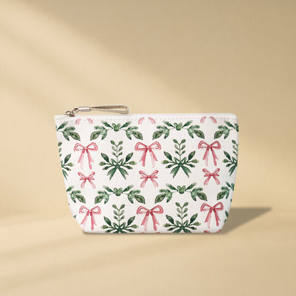 Small Makeup Pouch - Bow Green