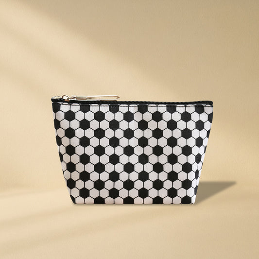Sports Print Makeup Bag Travel Case Organizer Pouch - Soccer