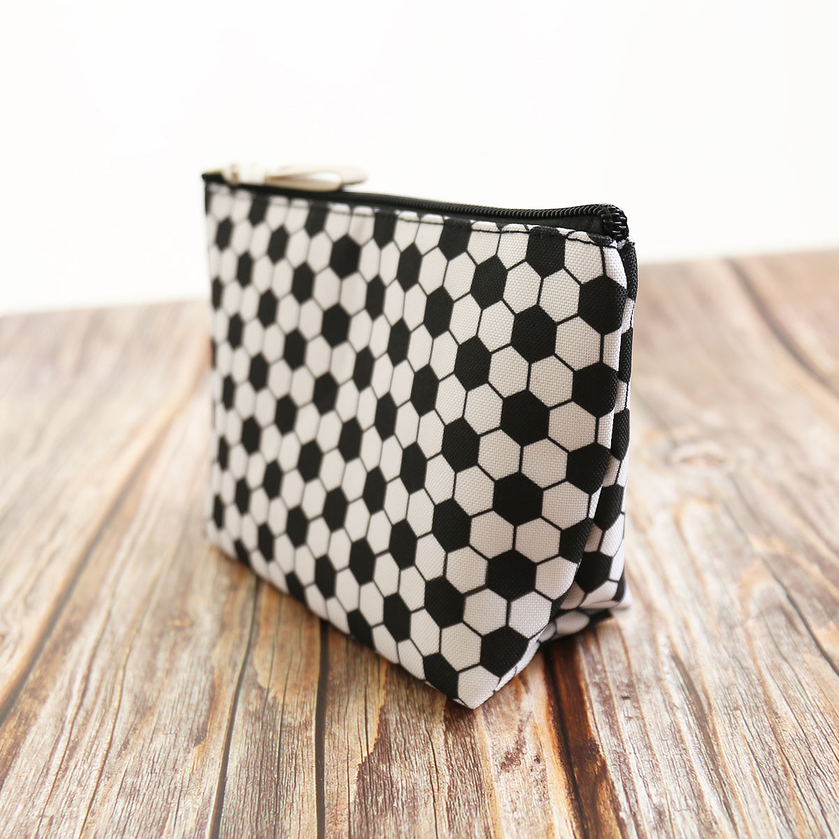 Sports Print Makeup Bag Travel Case Organizer Pouch - Soccer