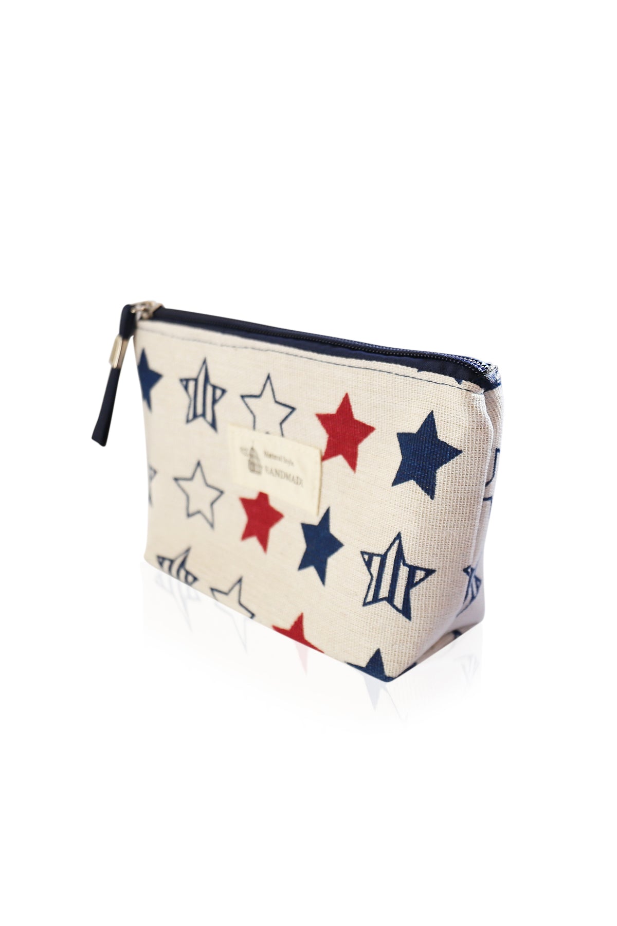 Small Makeup Bag Cute Print Cosmetic Toiletry Pouch - Star