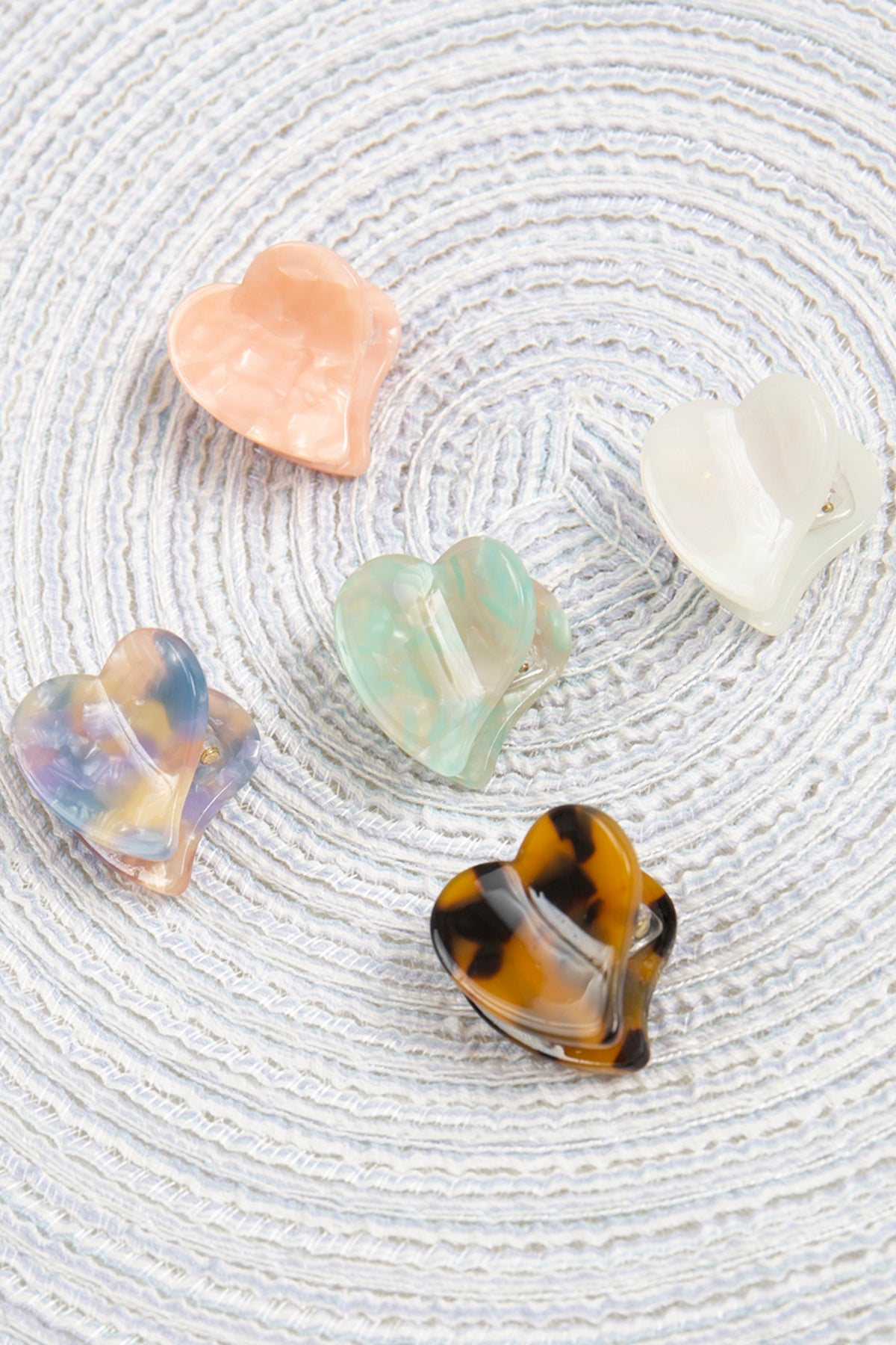 Hair Claw Clip for Women and Girls - Cute Small Pin Heart