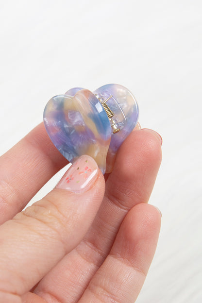 Hair Claw Clip for Women and Girls - Cute Small Pin Heart