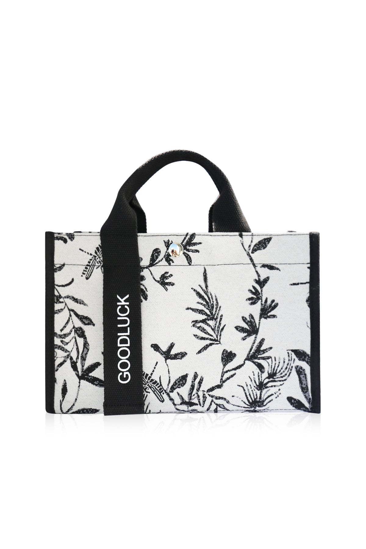 Canvas Tote Bag Shoulder Crossbody Strap Structured Purse Handbag -  Floral