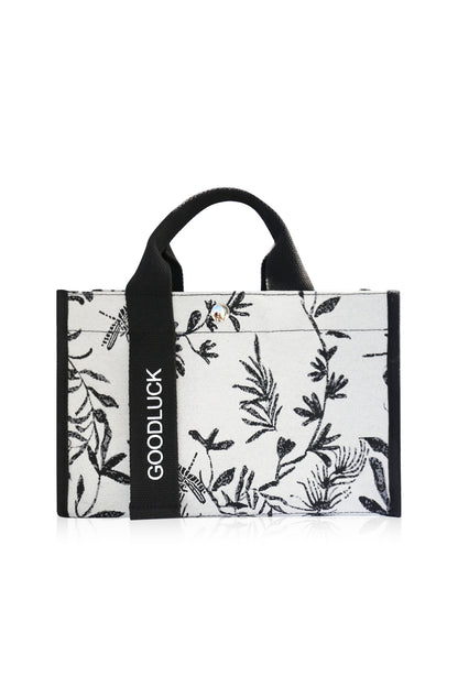 Canvas Tote Bag Shoulder Crossbody Strap Structured Purse Handbag -  Floral