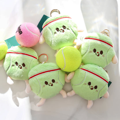 Sports Bag Charm Keychain - Tennis