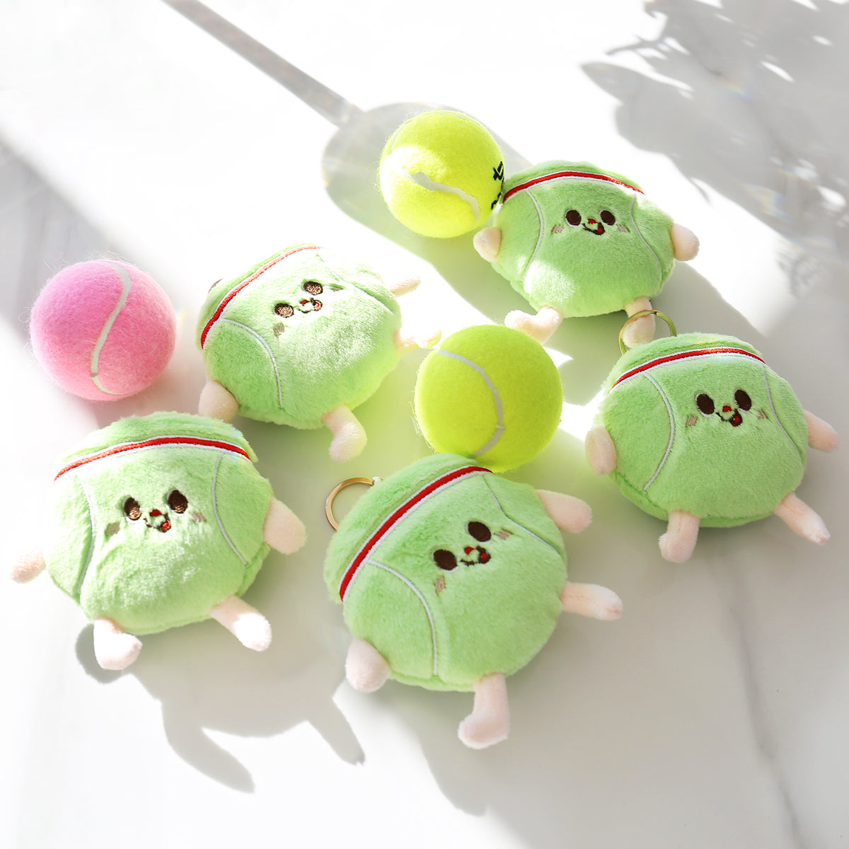 Sports Bag Charm Keychain - Tennis