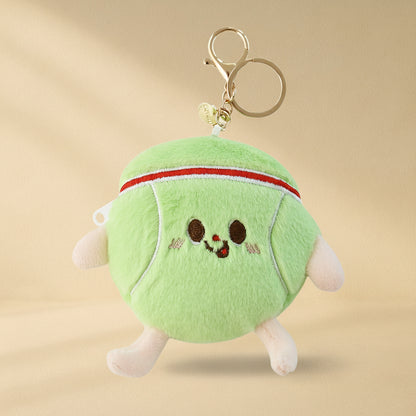 Sports Bag Charm Keychain - Tennis