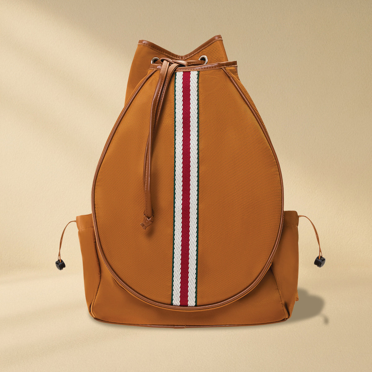 Tennis Convertible Backpack - Brown/Red