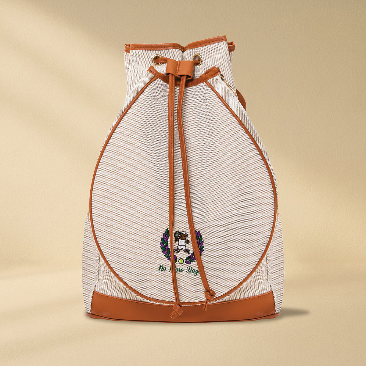 Tennis Convertible Backpack - Canvas/Brown