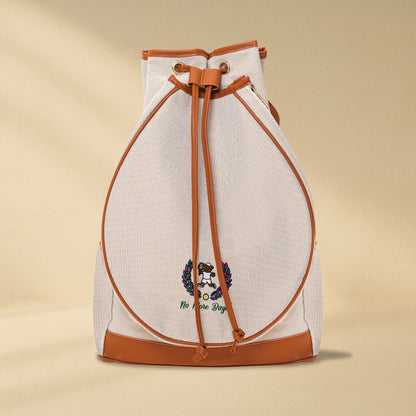 Tennis Convertible Backpack - Canvas/Brown