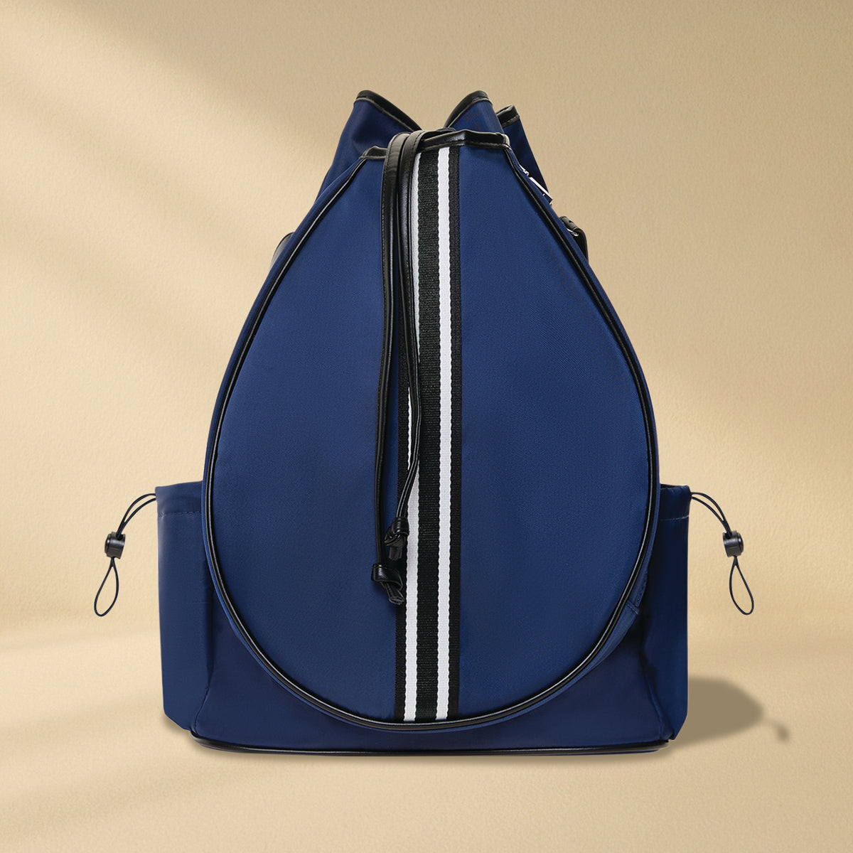 Tennis Convertible Backpack - Navy/Black Stripe