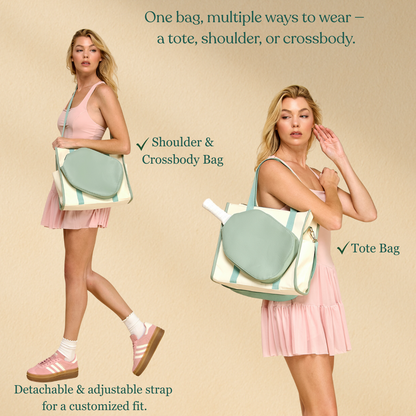 Pickleball Tote Bag - Mint