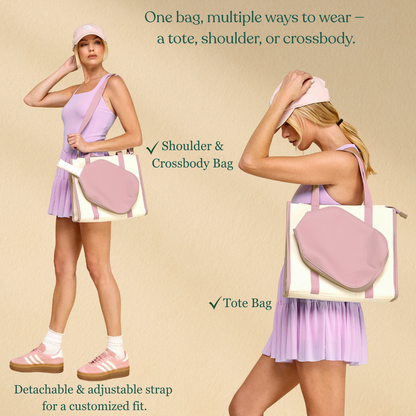Pickleball Tote Bag - Pink