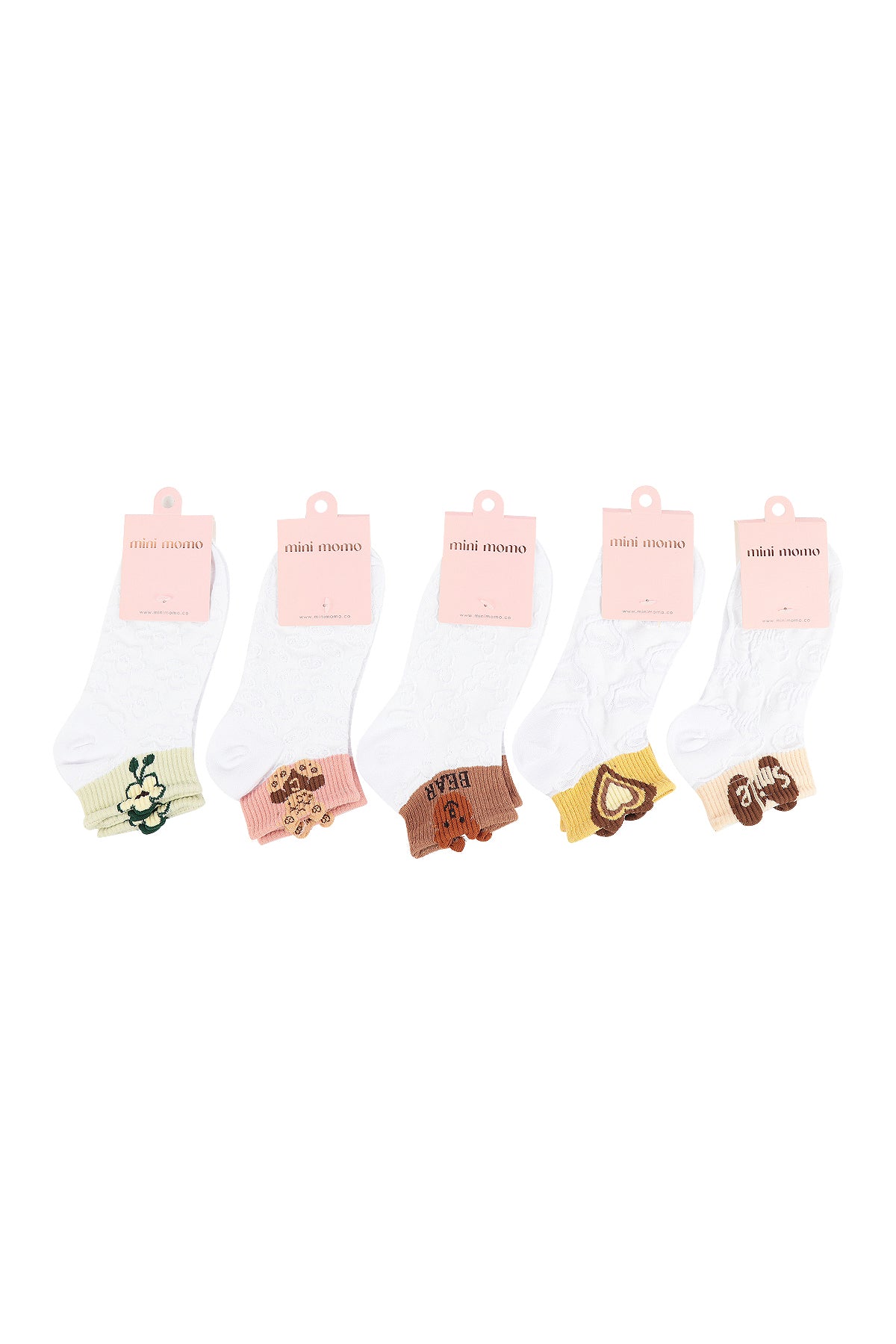 Cute Floral Colorful Women's Ankle Socks Set