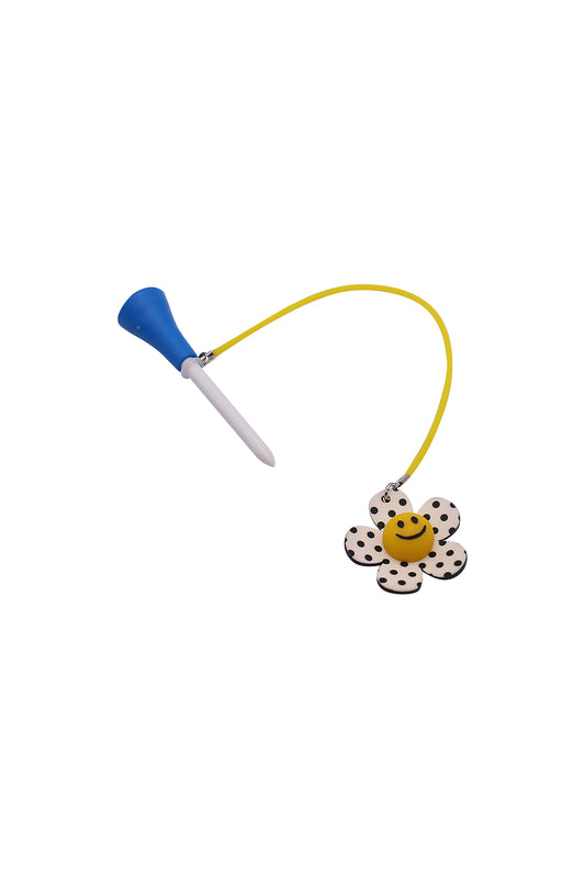 Golf Tees Hanger Accessories Smile Flower - Polkadot White