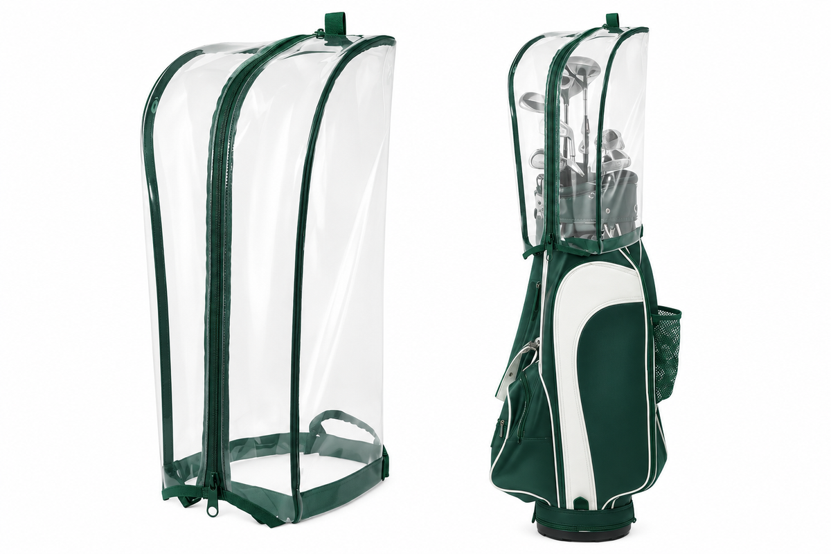 Golf Bag Cover - Clear Waterproof Hood