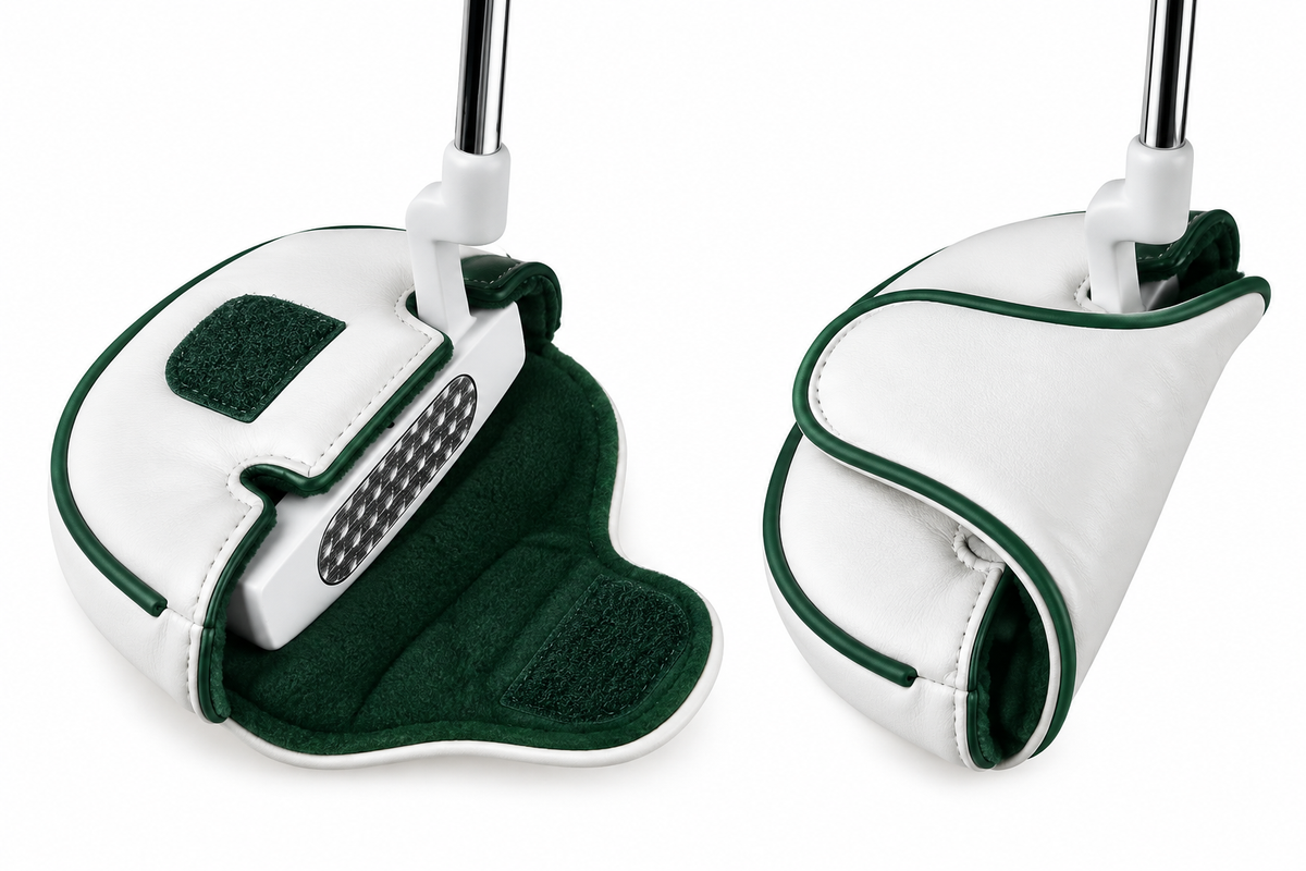 Golf Putter Cover - White/Green