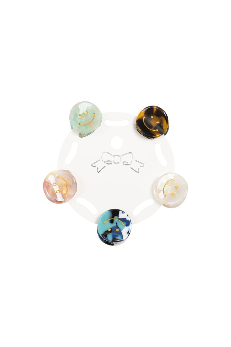 Hair Claw Clip for Women and Girls - Cute Small Pin Smile